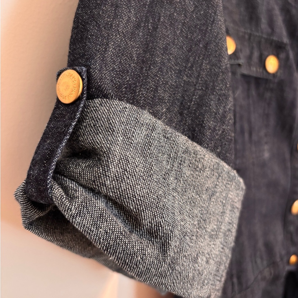 DKNY Denim Dress with tie waist - Picture 7 of 11